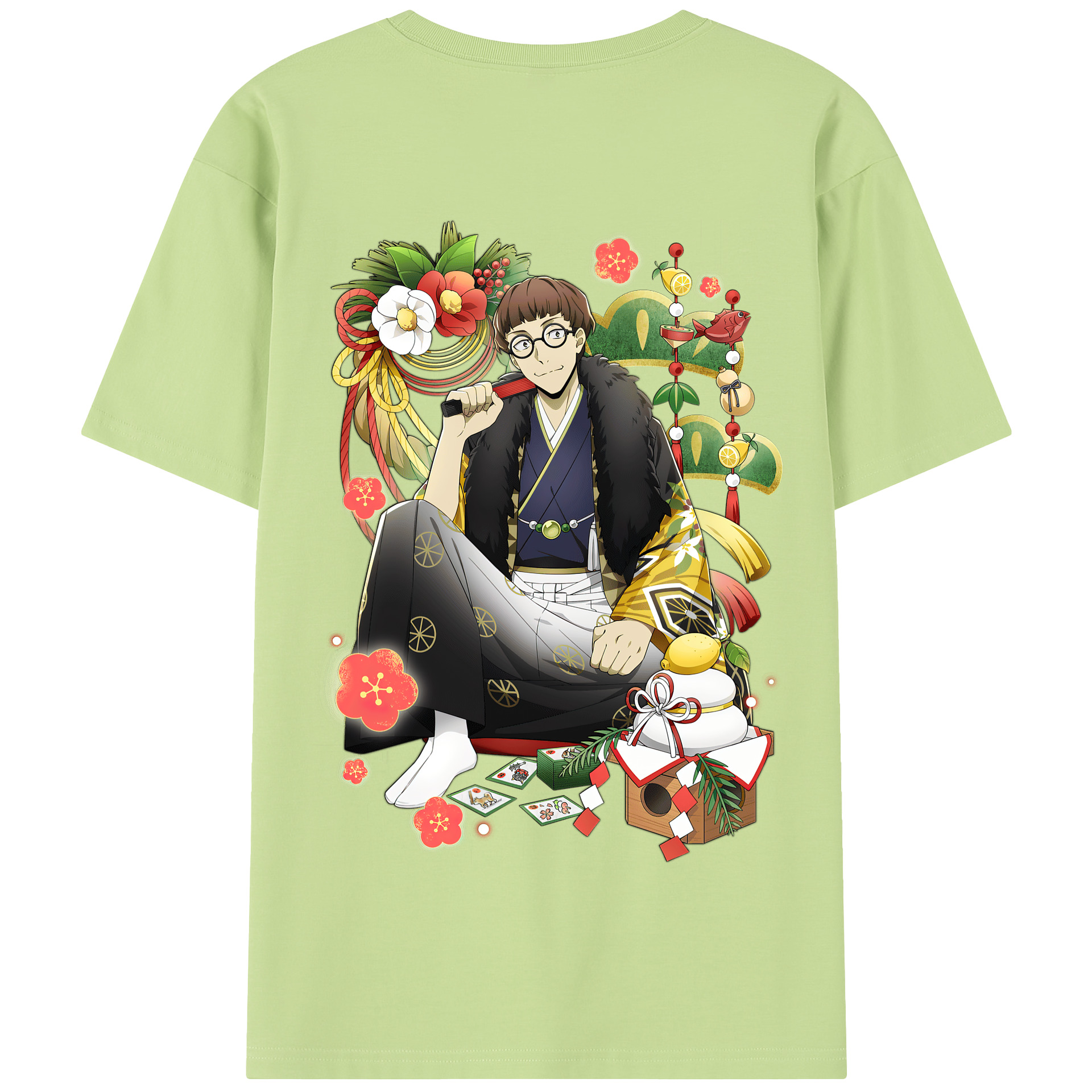 （画像用） 文豪ストレイドッグス Bungo Stray Dogs 綿100％半袖Tシャツ（背面プリント）